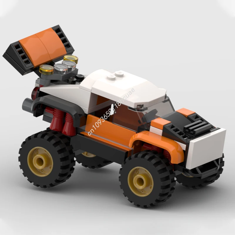 

86pcs MOC monster stunt truck Building Blocks Solve the problem up creativity teenager Adult collector Christmas toy Gift
