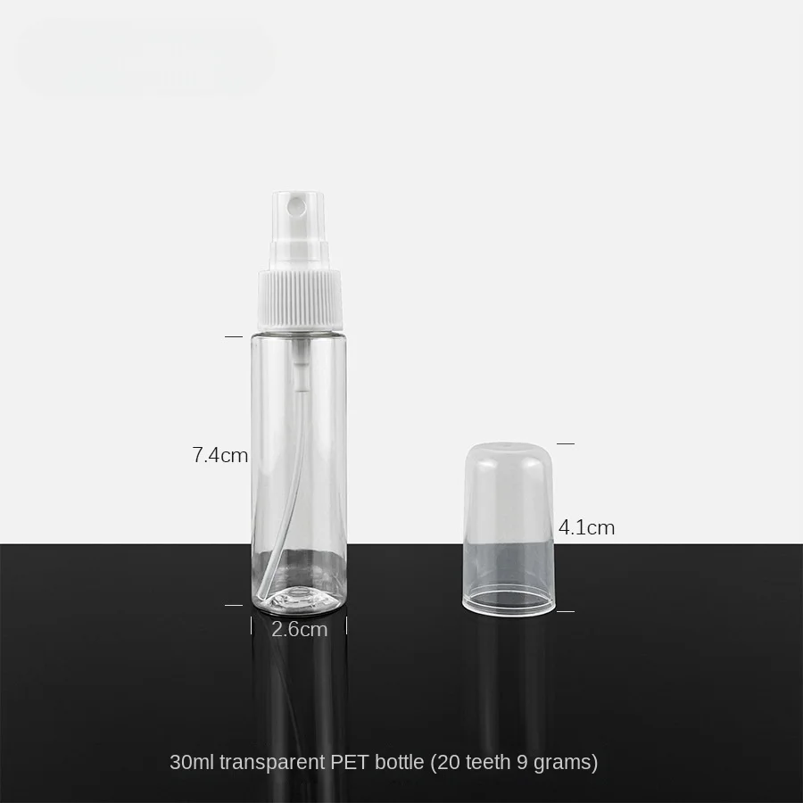 30ml Spray Bottle Full Cover Spray Cosmetics Storage Bottle Sample Lotion Fine Sprays Press Disinfection Spray Wholesale