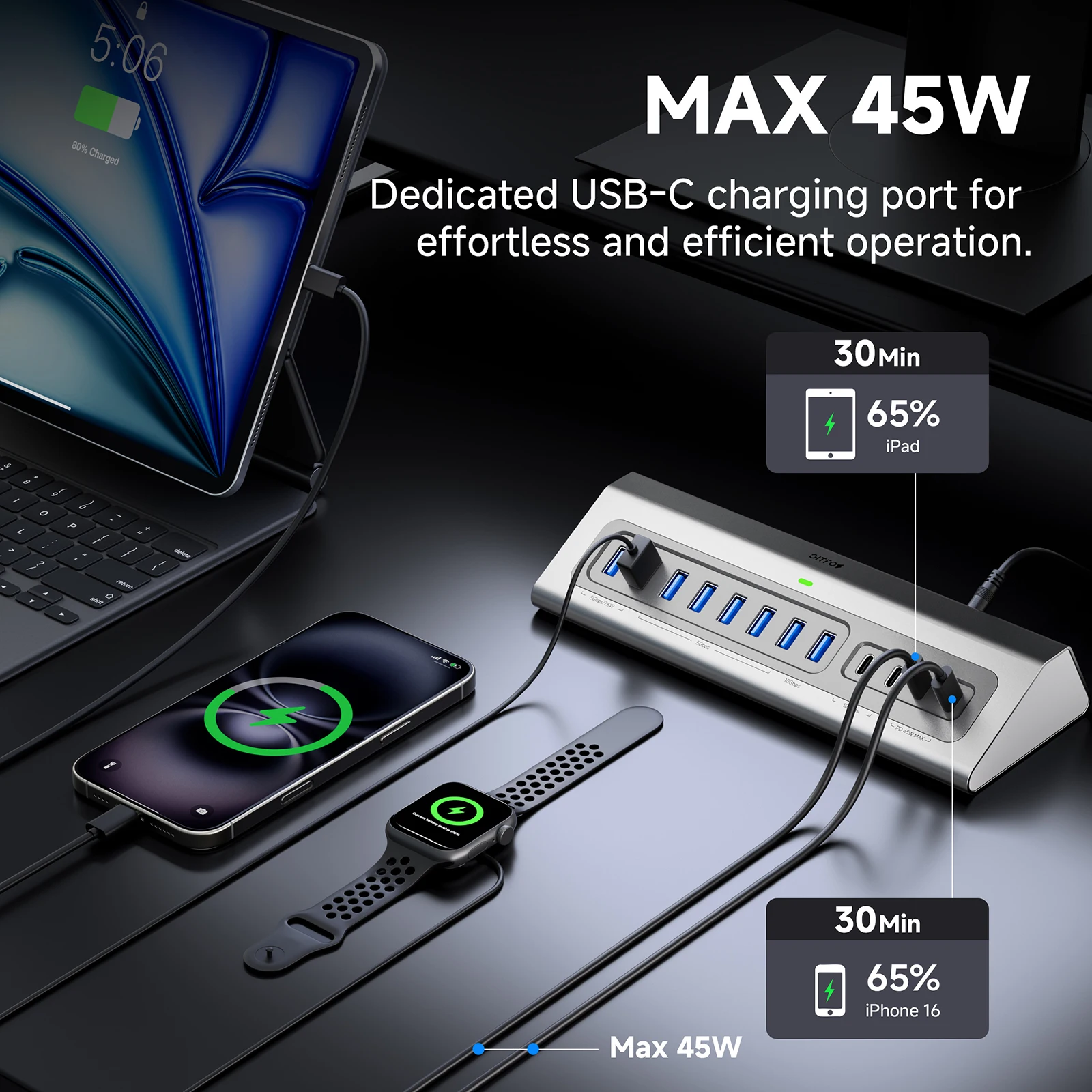 USB-Hub mit Stromversorgung 15 – Usb Hub 7 Port Bewertung und Preis