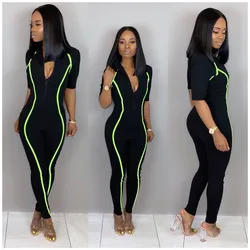 Y5091  EBAY AliExpress Hot Selling European and American Women's Fashion Sexy V-neck JumPsuit