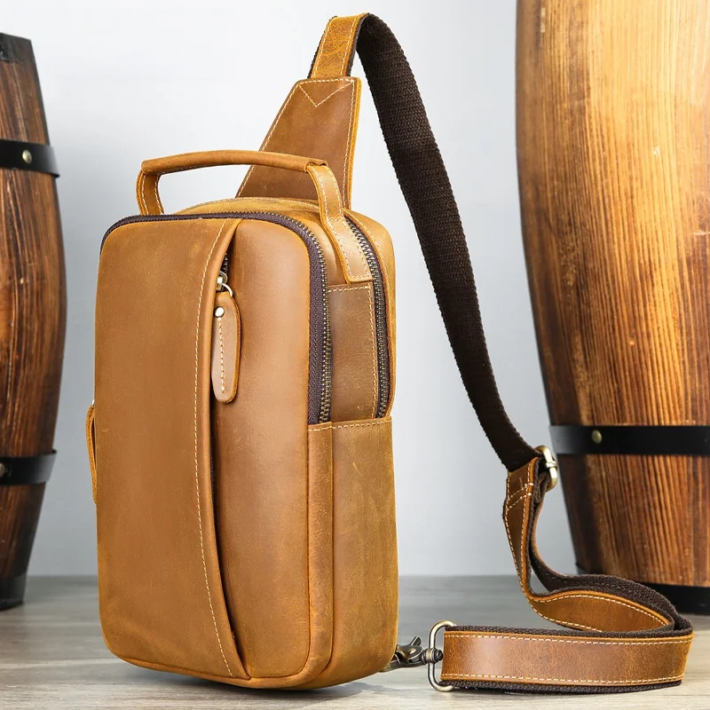 retro-mad-leather-men's-chest-bag-top-layer-cowhide-vintage-crossbody-bag-single-shoulder-backpack-multifunctional-bag