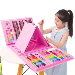 Children's Drawing Set, 208/150/86pcs Sketch Doodle Art DIY All-in-One Toolkit with Portable Case, Safe Non-Toxic Gift for Kids