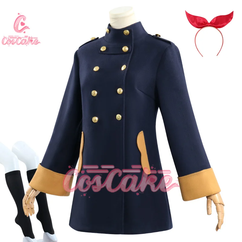 Anime Aikatsu Hoshimiya Ichigo Cosplay Costume Coat Headwear Socks Full Set School Uniform Halloween Party Suit Women Girls