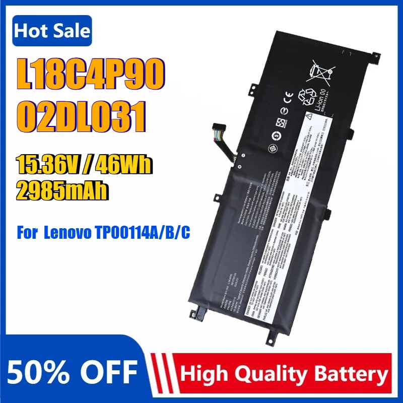 

L18C4P90 02DL031 Battery for Lenovo ThinkPad L13 Yoga 20R5 20R6 Yoga S2 Gen6 SB10T83120 L18M4P90 L18D4P90 SB10T83177 5B10W13934