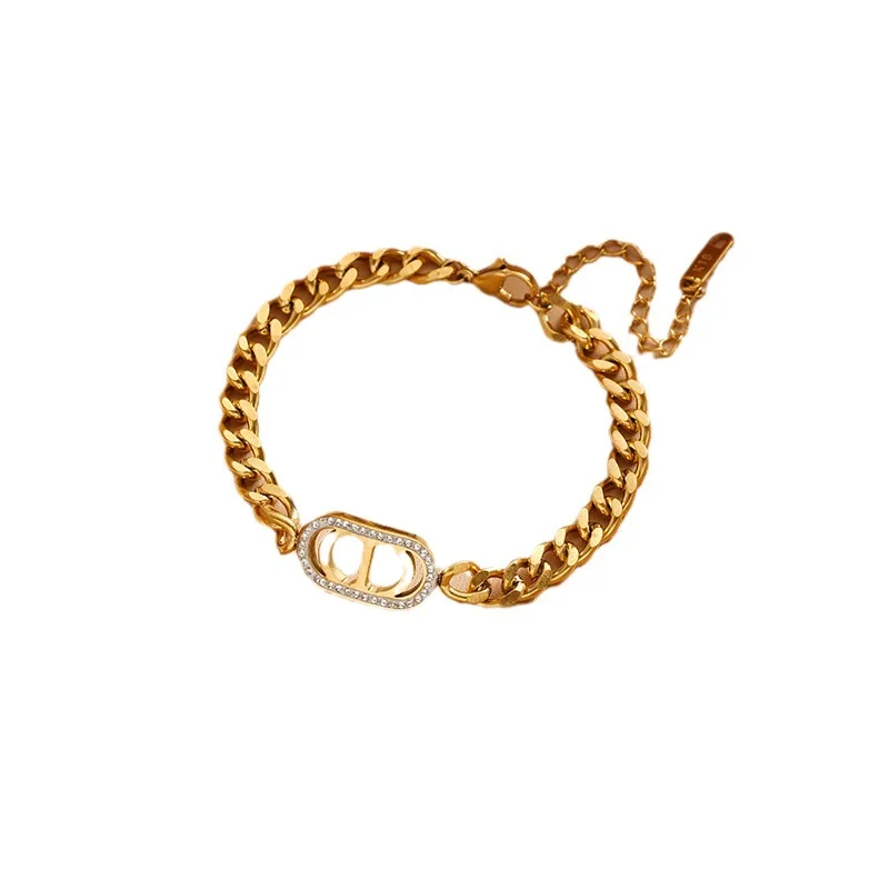 

Новый модный аксессуар «сделай сам» 2025 года. Новая европейская и американская хип-хоп-тренд, толстая цепочка из нержавеющей стали, универсальная ручная цепочка 12248.