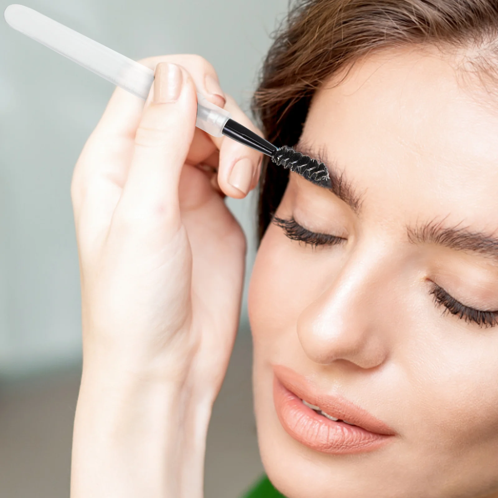 6Pcs Eyelash Eyebrow Brush Mascara Wands Ergonomic Design Portable Safe for Women Girls Eyelash Brush Mascara Applicator