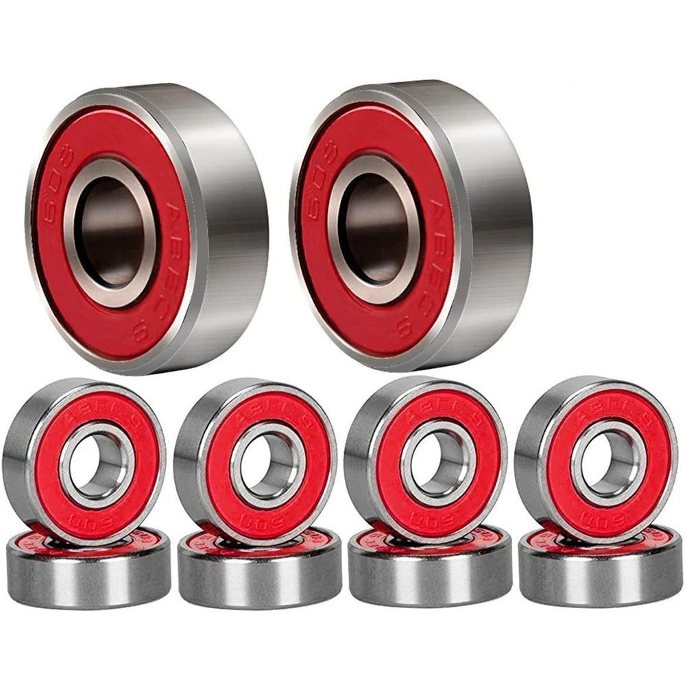 

20 Pcs Skateboard Bearing for Scooter Wheel Bushings Bearings Replacement 608 Sealed