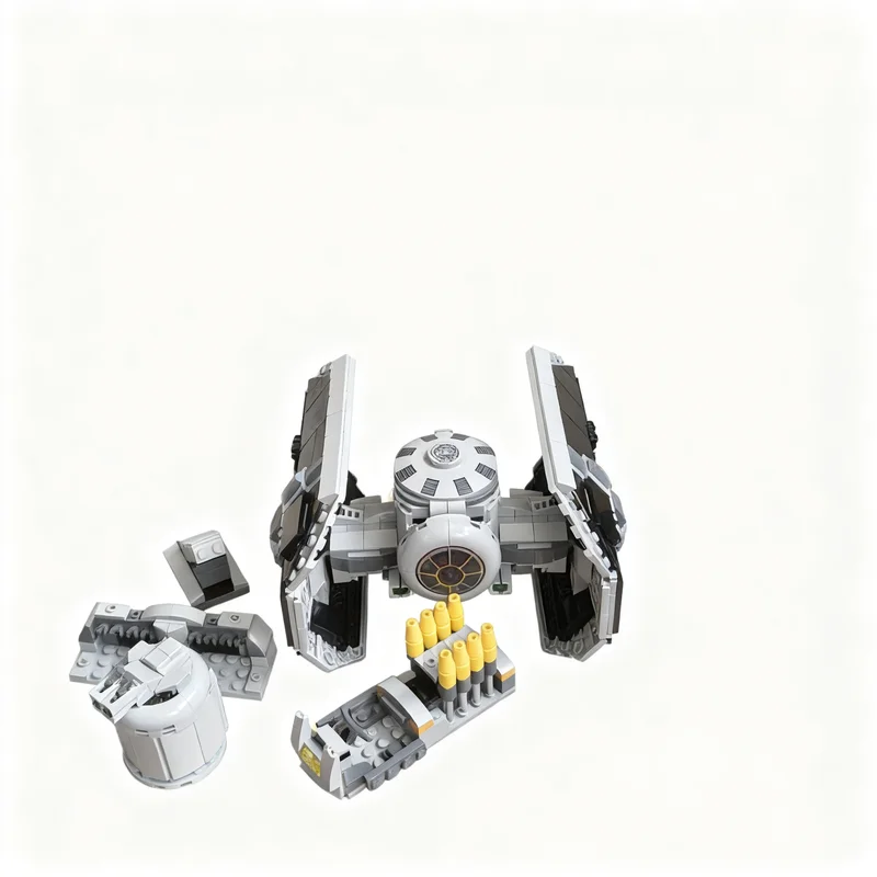 695pcs MOC Tie-Advanced X3 Playset Star Battle Model Building Blocks Architecture Birthday Education Art Creative 3D Assemble