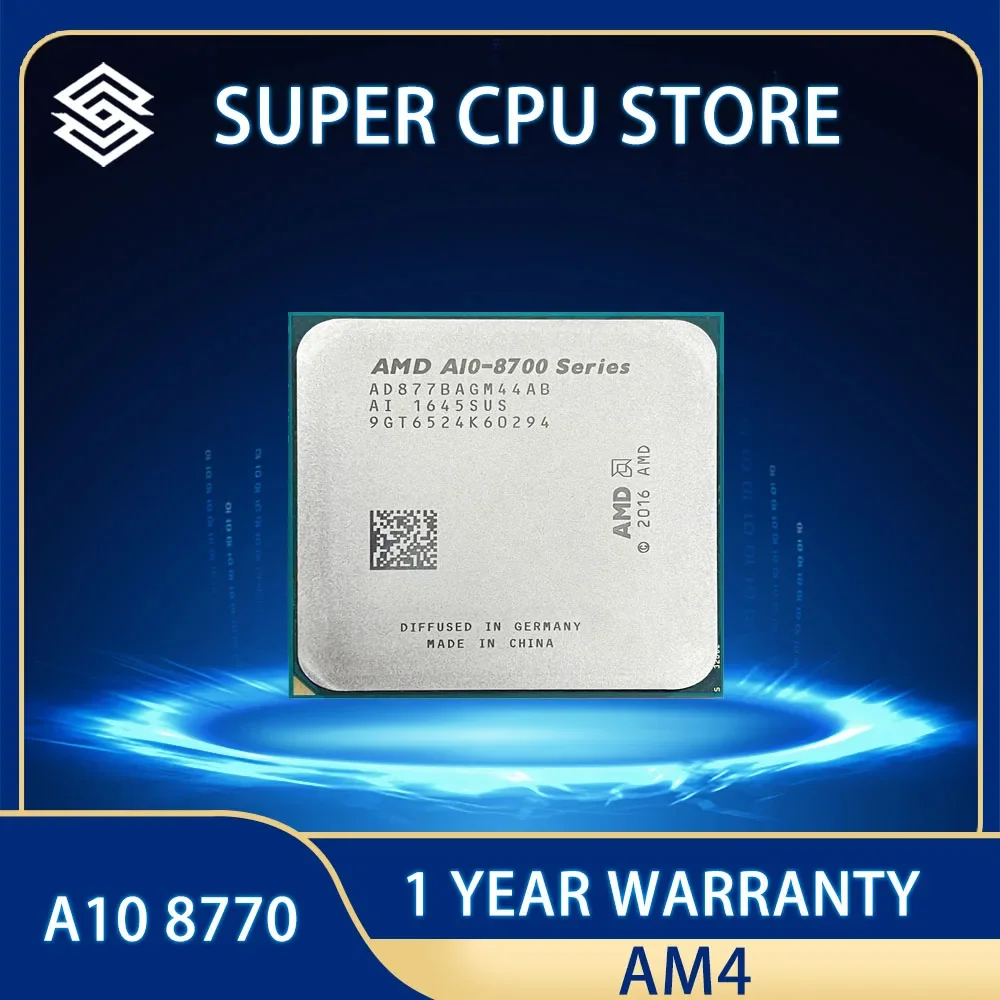 

Б/у A10-8770 AMD PRO A10 8770 3,5 ГГц 65 Вт четырехъный ный процесad877bagm44ab ем AM4