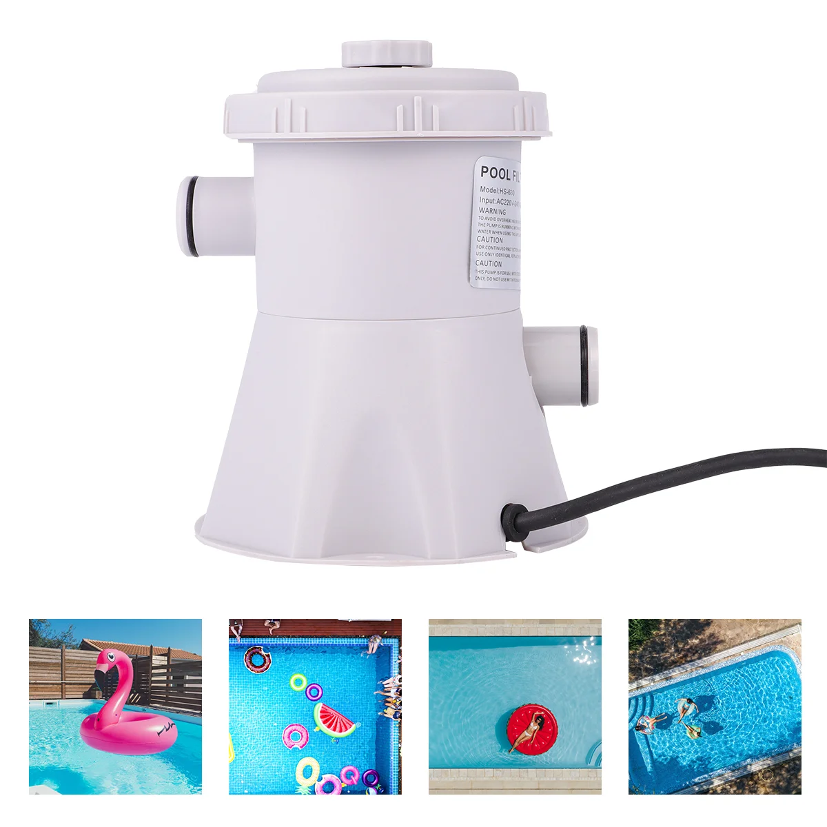 

Electric Household Swimming Pool Filter Inflatable System Cleaning Equipment Plastic Pump