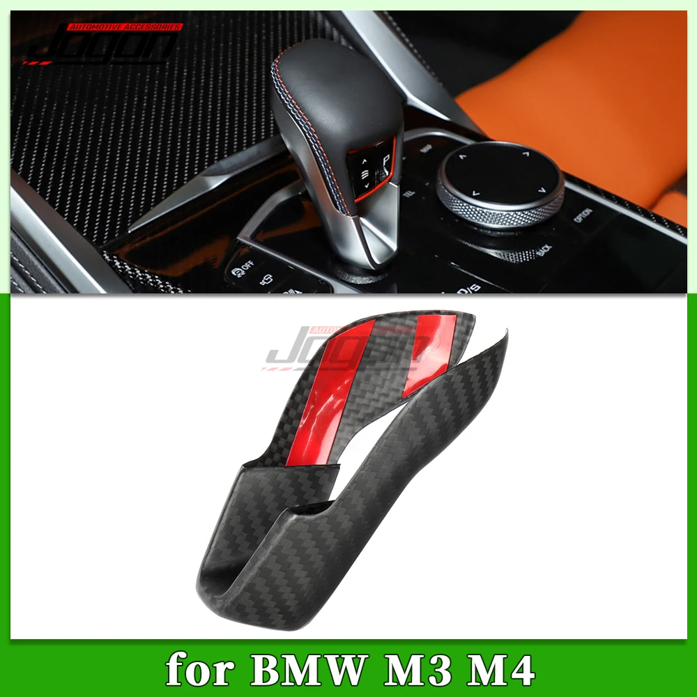

Сухое углеродное волокно, салон автомобиля, ручка переключения передач, панель, накладка, аксессуары для BMW G87 M2 G80 M3 G82 G83 M4 2021-2025