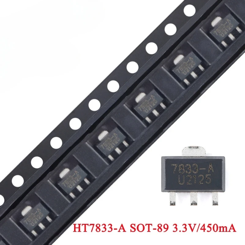 20pcs/10pcs HT7833 HT7833-A SOT-89 Output 3.3V/450mA Low Dropout Linear Regulator LDO Chip IC Integrated Circuit