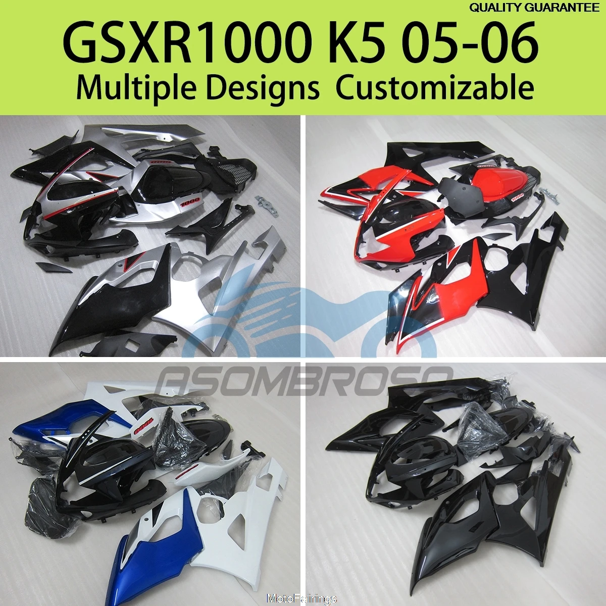 Fit GSXR 1000 05 06 ABS Fairings for SUZUKI GSXR1000 K5 2005 2006 Motorcycle Customized Injection Fairing Kit