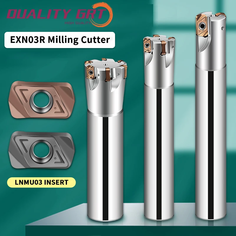 

Q.Grt EXN03R TXN03R Fast-feed Milling Holder Fast tool rod Machining Center For LNMU0303 Double side rough Milling insert Cutter