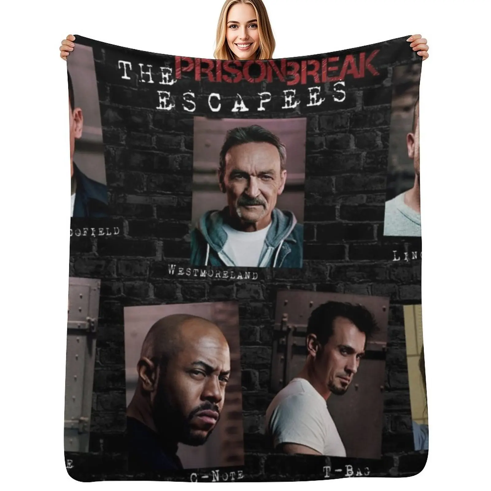 

Prison Break Throw Blanket Comforter valentine gift ideas Beautifuls for sofa Blankets