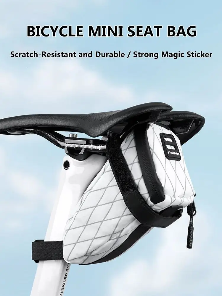 AliExpress Waterproof Cycling Saddle Bag Portable Mini Road Bicycle Tail Bag Reflective MTB Rear Seat Bag Bike Accessories
