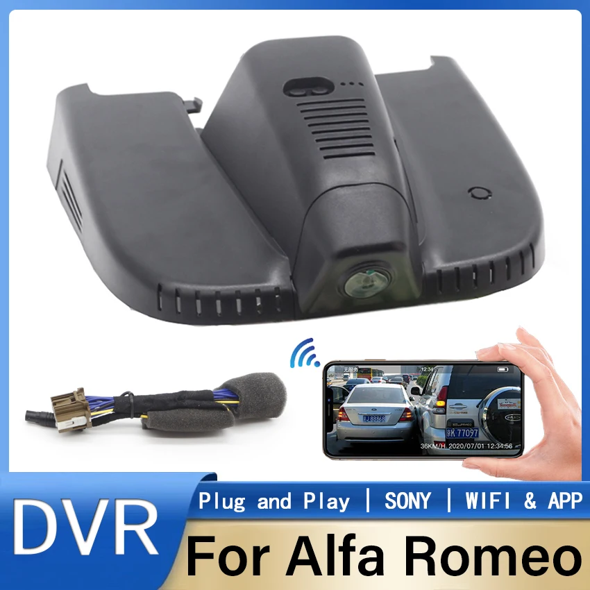 New! Wifi HD Car Dvr Dash cam Camera For ALFA ROMEO Giulia Quadrifoglio GTA Veloce Gor ALFA ROMEO Stelvio Quadrifoglio 2016-2022