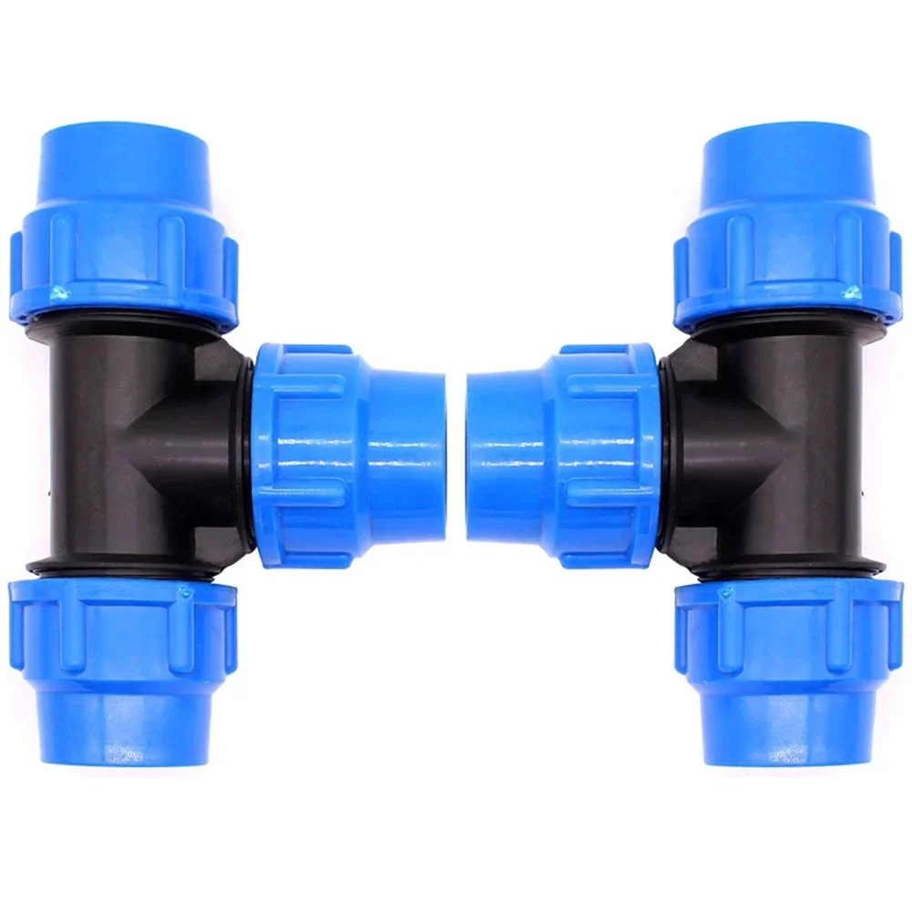 

1 Pc PE Water Pipe Connector Pipe Fittings 20/25/32/40/50mm Water Tube Direct Pipe Quick Valve Connector Pipe Connector