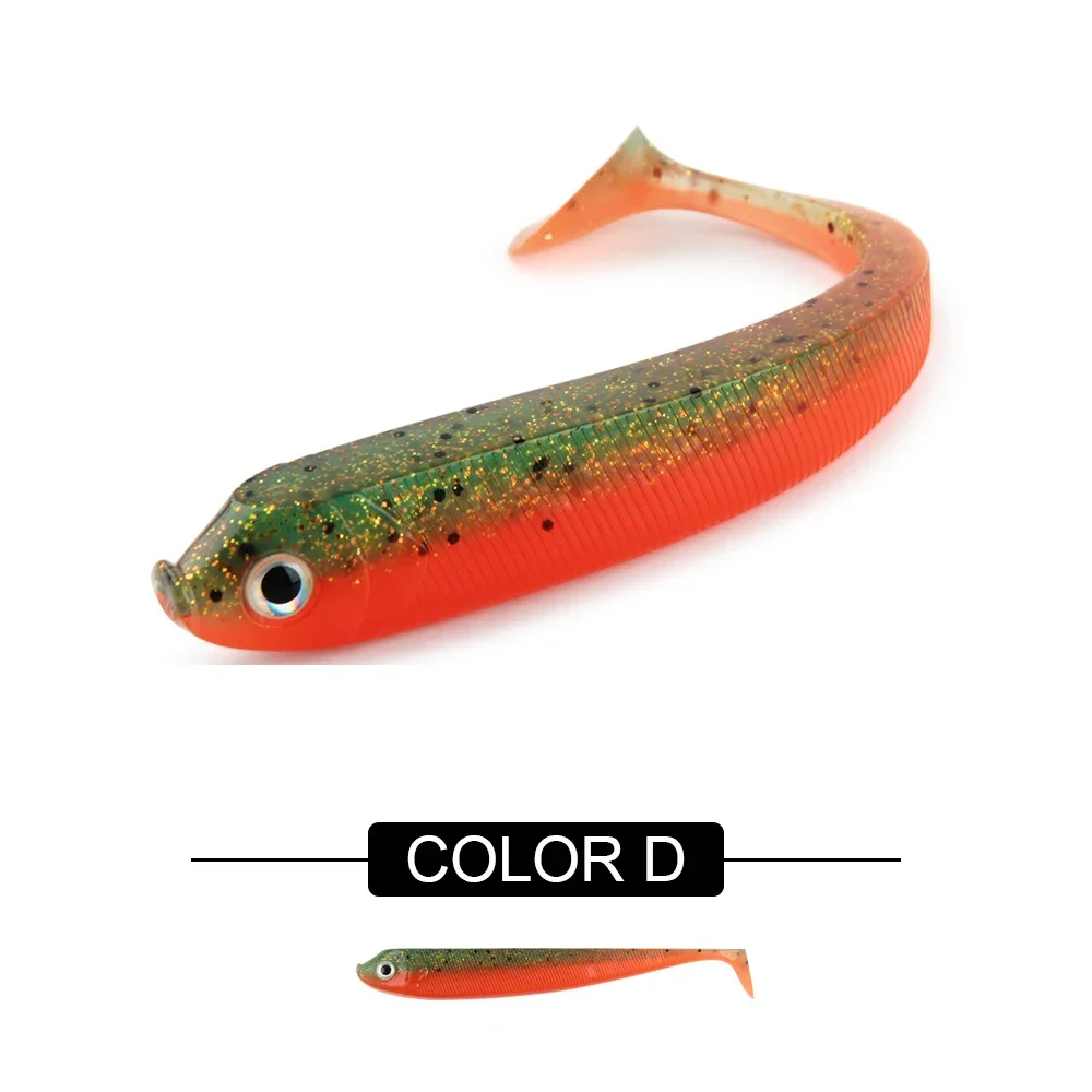 Spinpoler Weicher Angelköder 7,5 cm 9,5 cm 12,5 cm Shad Swimbait T-Schwanz Gummi Fake Fish Wobbler Bass Hecht Köder Aritificial Silikon