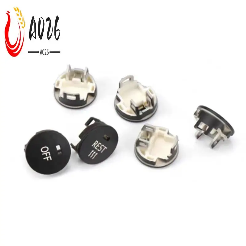 

A026-1Set/6Pcs Central Air AC Panel Switch Button For BMW 5 6 Series E60 E61 E63 E64 61319250196 OFF MAX REST AUTO Knob Cover