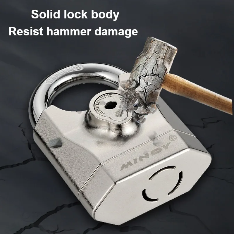 High decibel padlock anti-theft high quality heavy duty system waterproof anti-theft with key padlock
