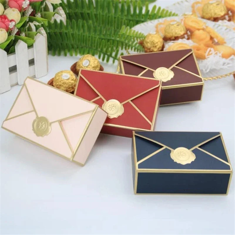 50pcs/lot New Creative Mini Packaging Box For Bussiness New Year Carton Boxes Wedding Flower Box Party Christmas Decorative Bags