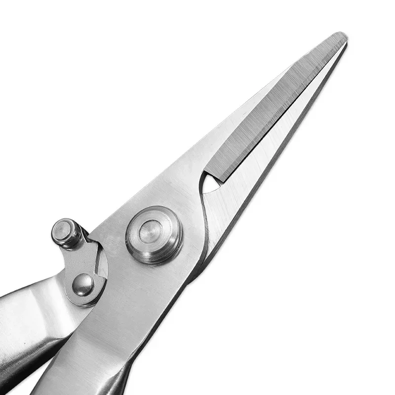Dobeli All Steel Pruning Shears Fruit Trees Bonsai Flowers Garden Tools Large Size Sliver Straight Head Crane Gargen Scissors