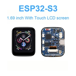 ESP32-S3-pantalla táctil LCD DE 1,69 pulgadas, dispositivo con WiFi, Bluetooth, con QMI8658C QST, Sensor giroscópico, acelerómetro para Arduino/Python