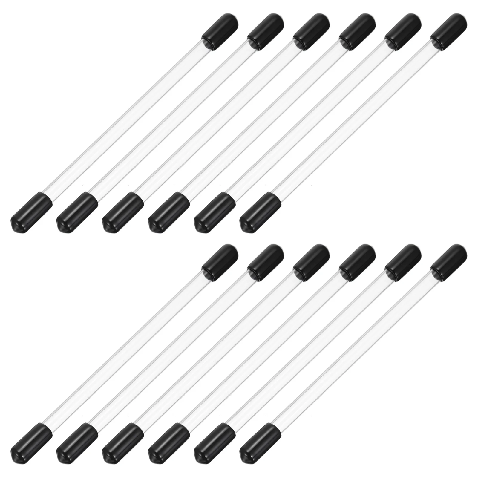 12 Buah Tabung Stik Dupa Wadah Akrilik Bening Tabung Stik Dupa Penyimpanan Portabel Berkualitas