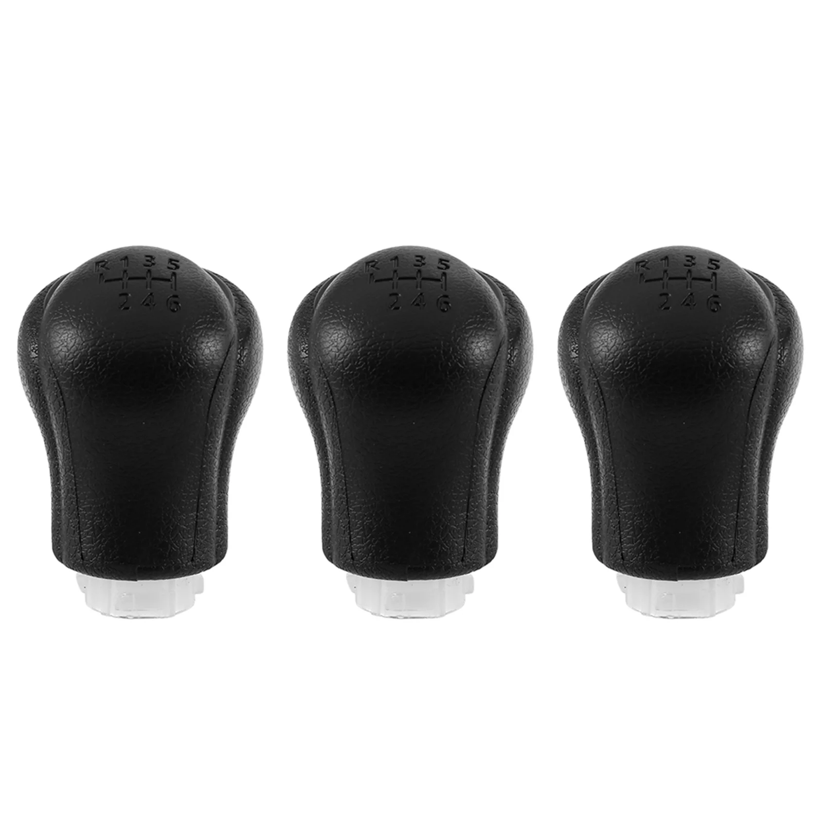 5X Car Manual Leather Gear Shift Knob Gear Handball Lever for Toyota Hilux Revo 6 Speed