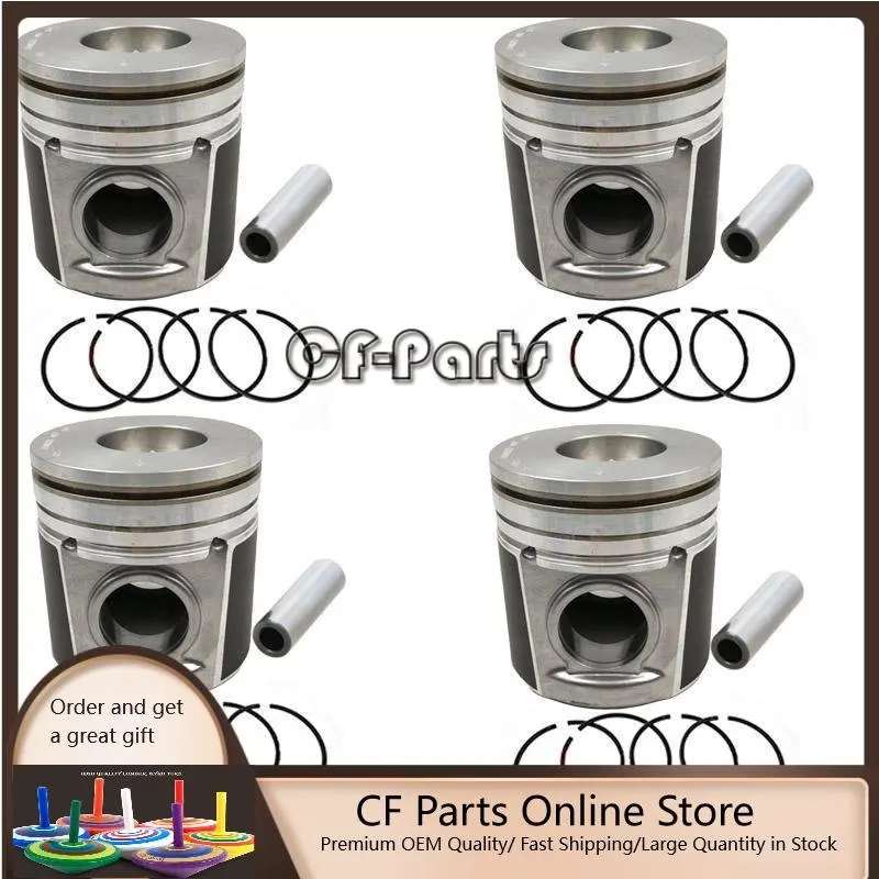 

New 4 Sets STD Piston Kit With Ring U5PR0062 3135M161 315-3395 Fit For Caterpillar C4.4T Engine 105MM