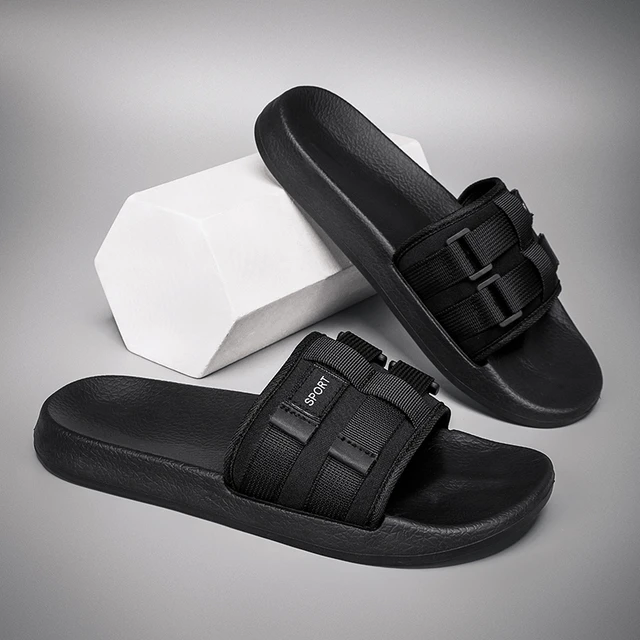 2024 New Men Slippers Outdoor Beach Sandals Trend Men Slides Men Casual Shoes Flip flops Home Slippers Beach Sandals Big Size 47 AliExpress
