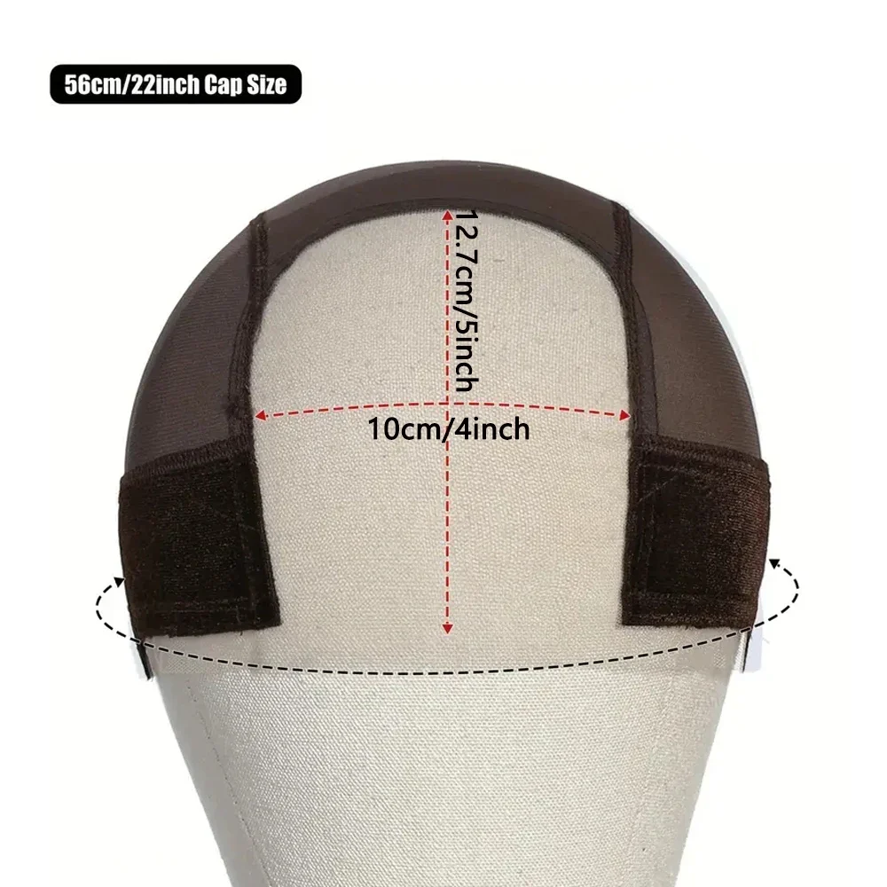 أنثى عقال شعر مستعار غطاء الدانتيل غطاء شعر مستعار لصنع شعر مستعار U جزء قبعات شعر مستعار مع قابل للتعديل المخملية قبضة لارتداء شعر مستعار عارية الشعر صافي