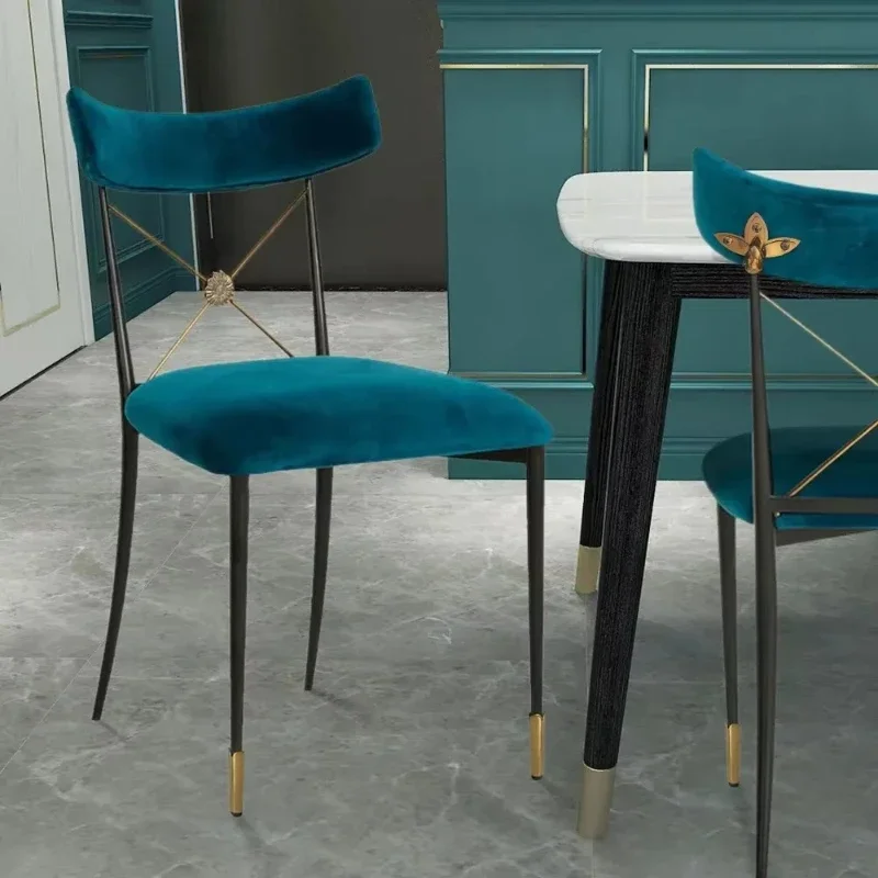 Hot Selling Stacked Dining Chair Stainless Steel Velvet Upholstered Home Hotel Wedding