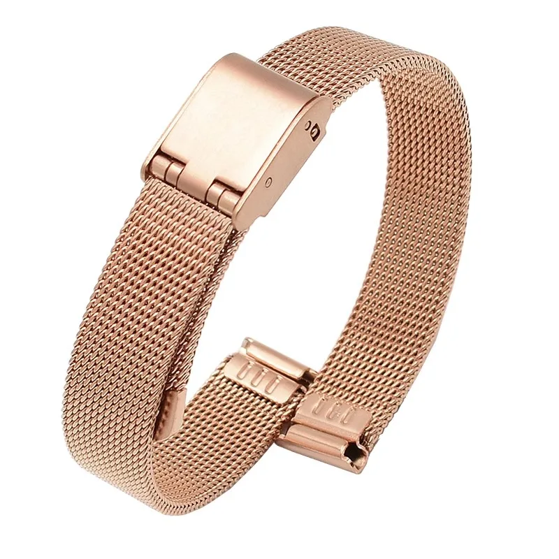 For DW Watch Steel Band Mesh Strap for Daniel Wellington Watch Band Metal Ultra-thin Universal Stainless Steel Bracelet 10-22 mm