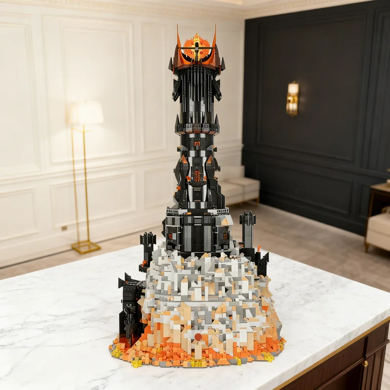 

2700pcs MOC Back For The Tower With Eye Aka Hobbit Lord Rings Model Building Blocks Toy Gift Creative Display Collectible Desk