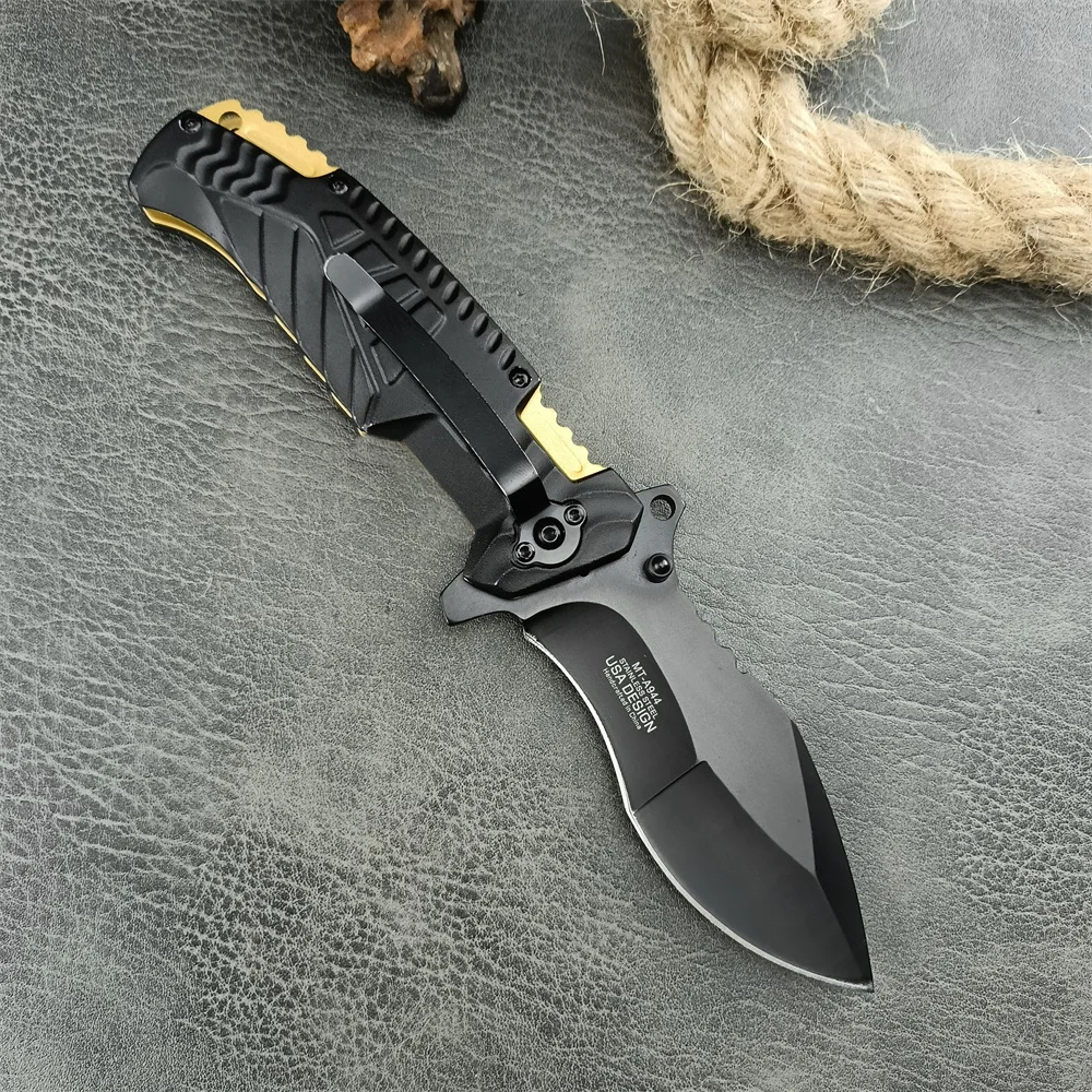 Mtech MT-A944 Folding Knife 5Cr13Mov Blade T6 Aluminum Handles Outdoor Camping Tactical Knives Utility EDC Tool for Men Gifts