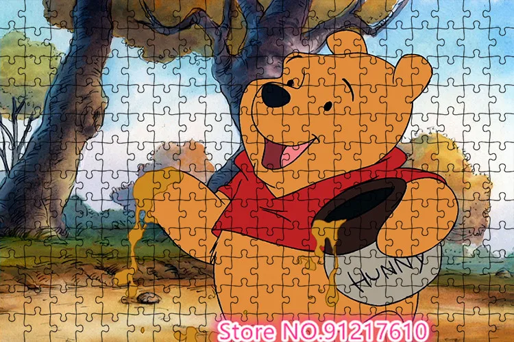 1000 Jigsaw Puzzles Crazy Winnie The Pooh Honey Pot Children's Brain-Burning Puzzle Game Holiday Gift Leisure