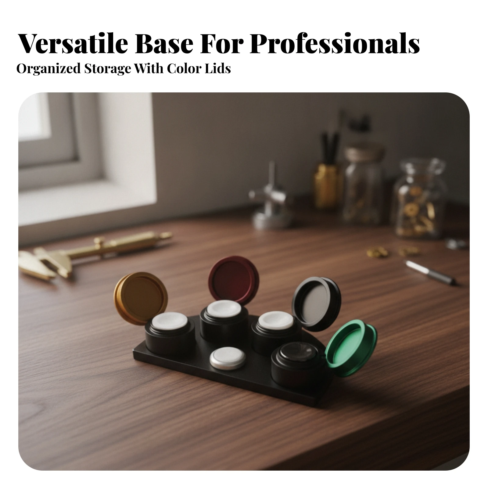 Watch Oil Dish Easy to Clean Watch Oil Disc Watchmaker Oiler Stand Reusable Tool Sturdy for Watchmakers, Workbench