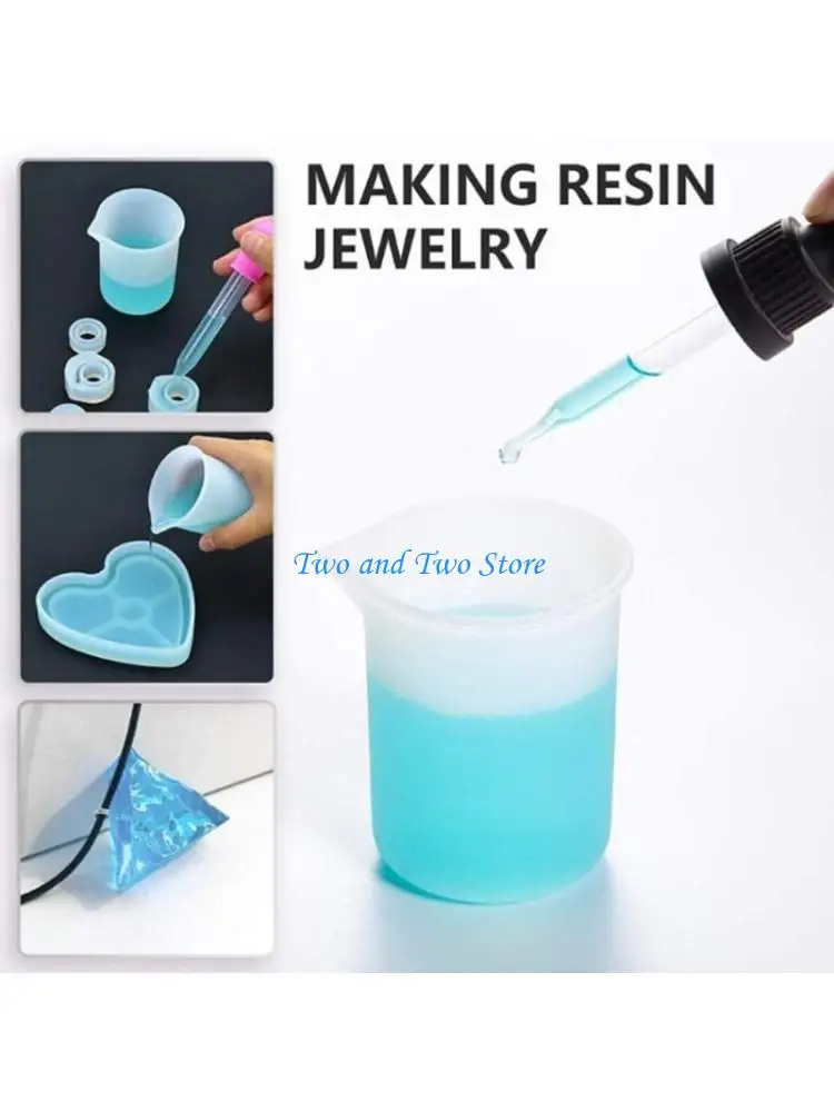 HX6F Stir Stirring Rods Epoxy Liquid Mixing Rods Silicone Cup Mixed Measure Cup