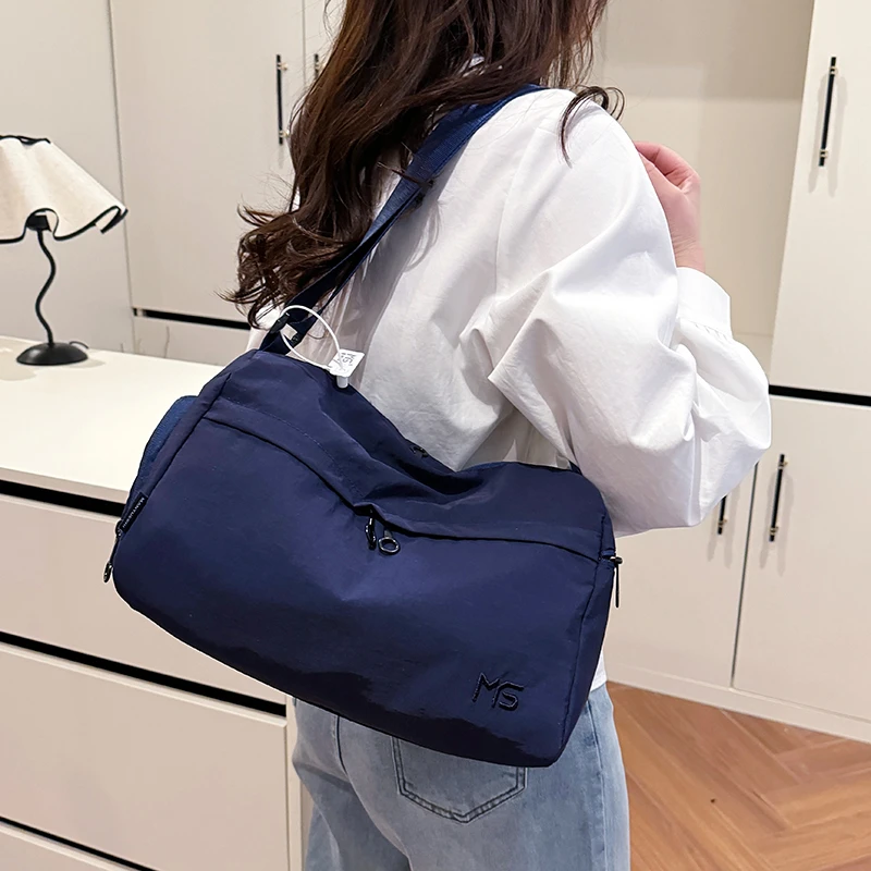 

Durable Washed Cloth Handbag Women Large Capacity Canvas Shoulder Bag Crossbody Purse Tote Bags Super Light Travel Daily Use