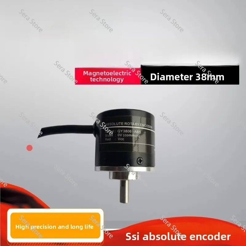 Single-turn Magnetic Absolute Rotary Encoder SSI Outputs RTU Protocol RS485 with High Precision 15/16 Bits