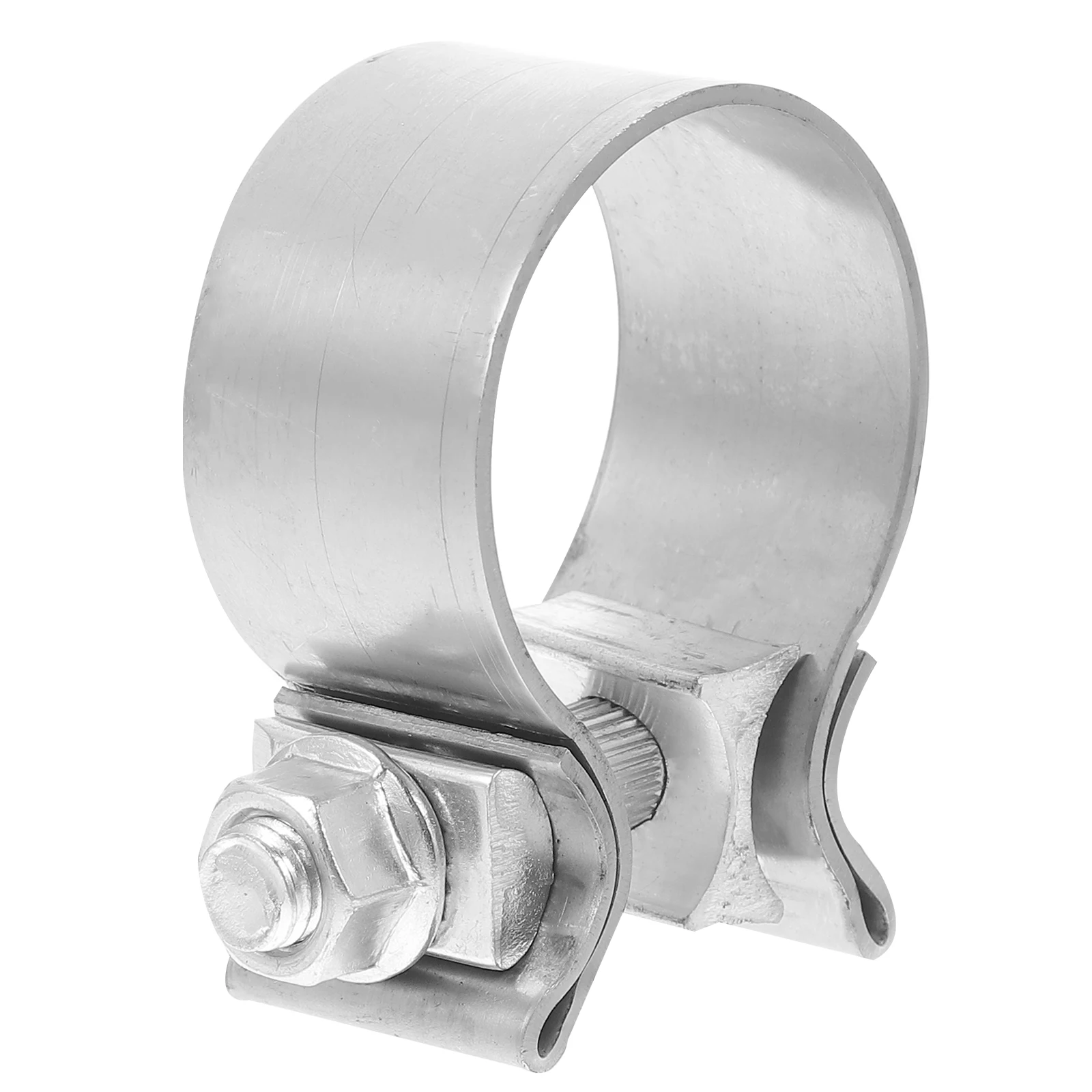 

Stainless Steel O Type Exhaust Pipe Clamps Heavy Duty Reusable Iron Tube Connectors Durable Universal Fitment Car