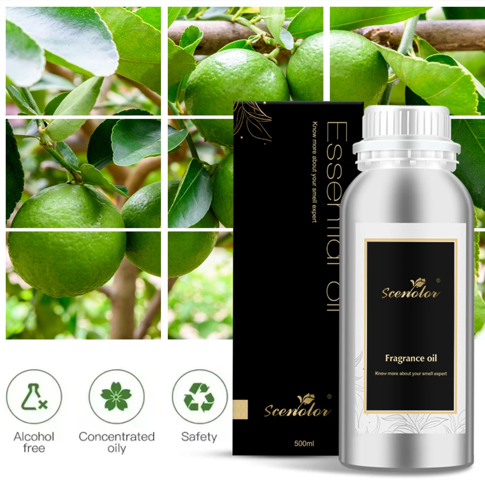 

500ML Fresh Flowers Fruits Essential Oils Lime Peach Mandarin Coffee Coconut Vanilla Fragrance Oil Oasis Wardrobe Room Perfume