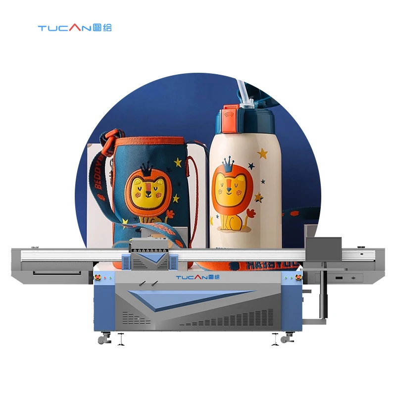 Printer Flatbed Uv Kayu Logam 1,6m X 1,0m Printer Flatbed Led Uv Dengan Kepala Cetak Gen5