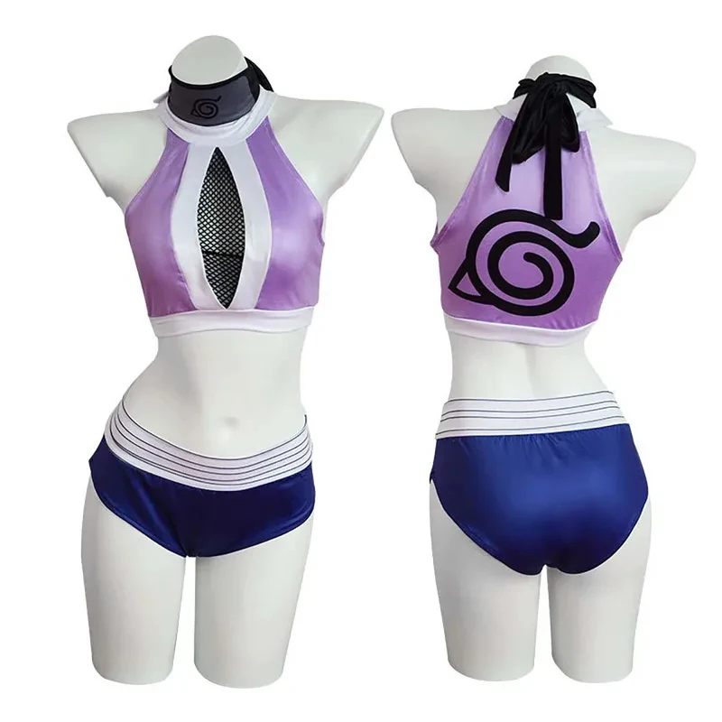 Traje de fiesta de carnaval para mujer, disfraz de bikini sexy Hyuga Hinata, fg8'.