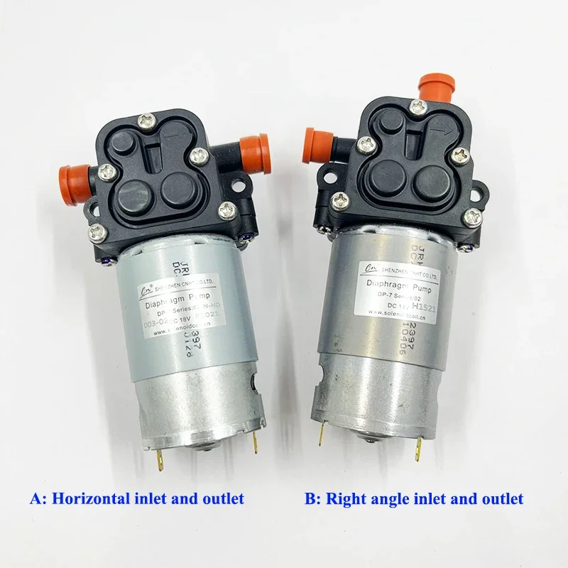 

1 шт. Micro DC 18 В 555 передний шарикоподшипник, мембранный водоструйный насос, 8 бар, высокое давление для водяного пистолета/распылителя высокого давления