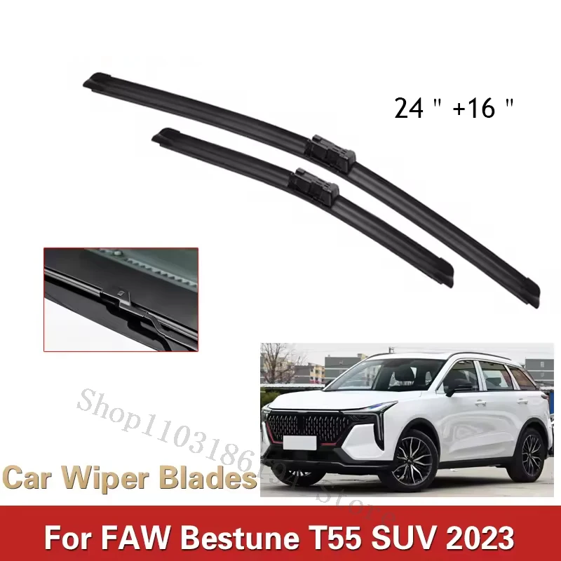 

Car Wiper Blades For FAW Bestune T55 SUV 2023 1.5AMT Car Accessories Front Windscreen Wiper Blade Brushes Cutter Goods