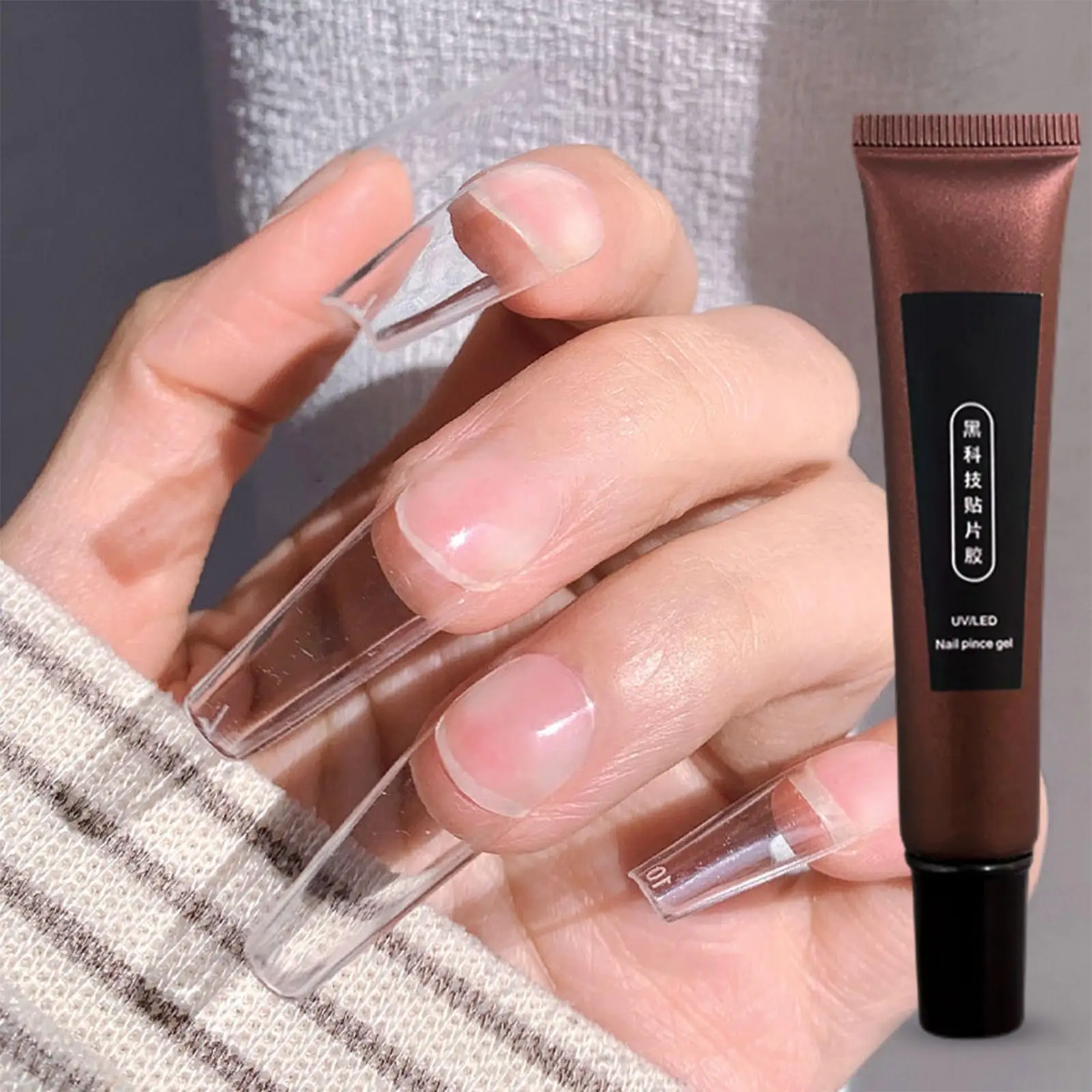 ネイルグルージェル 長持ち クリアペースト ネイルアート マニキュア用品 アクリルネイルと付け爪用