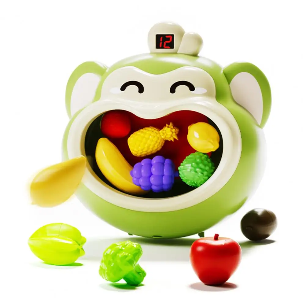 

Kids Ball Shoot Toy Monkey Feeding Ball Game for Kids with Scoreboard Accessories Indoor Wall Mount Toy for Hand-eye